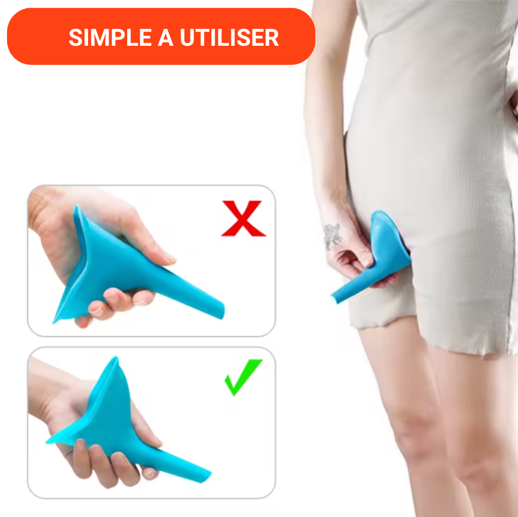 Pee‑Zy Poush – Urinoir féminin pratique et malin Peezy